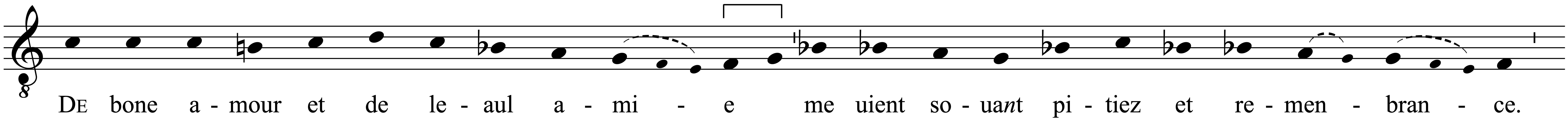 Work musical notation